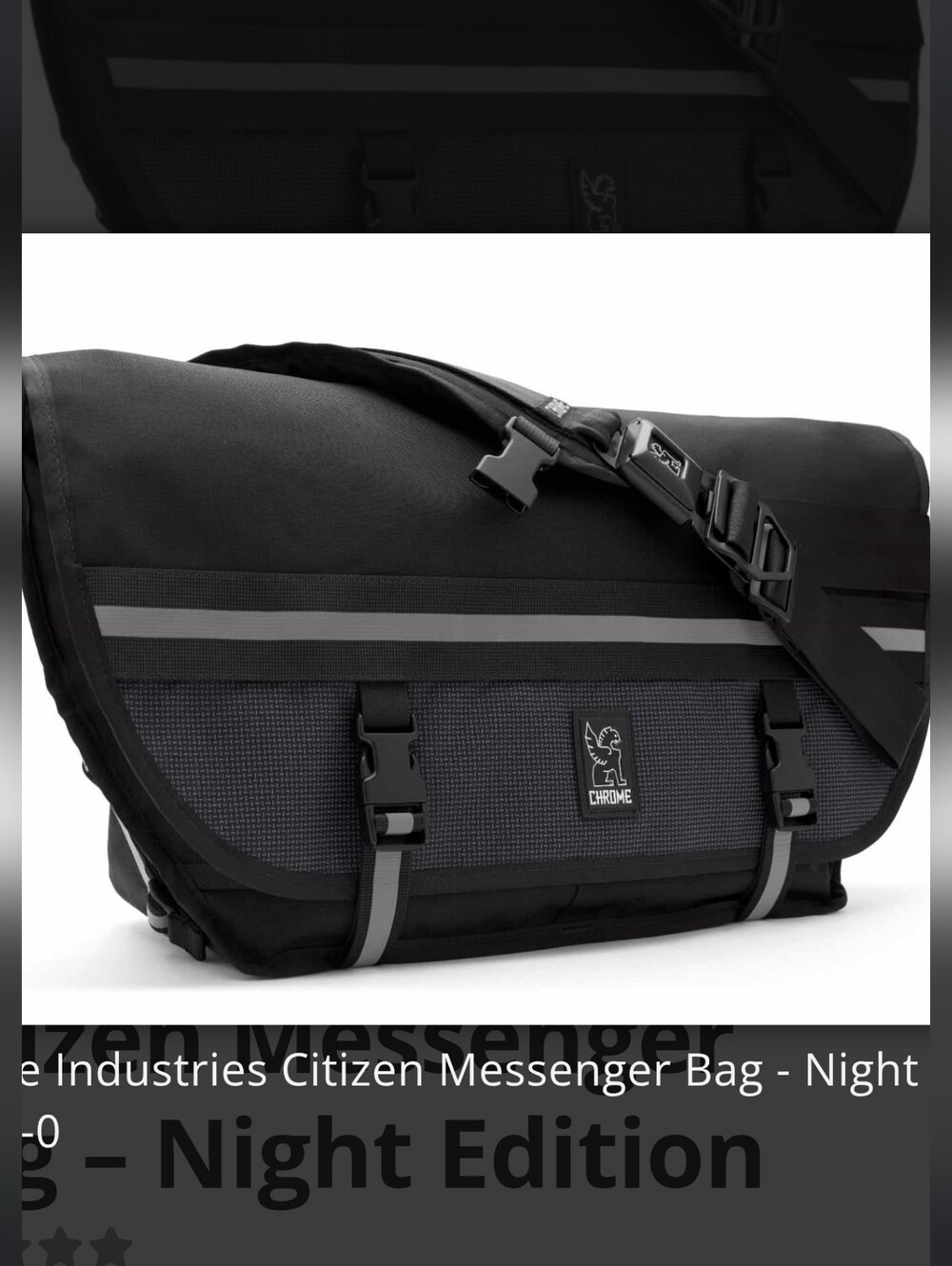 Chrome Industries Citizens Limited Night Edition Messenger 24L Bag W/ Xtra Pouch